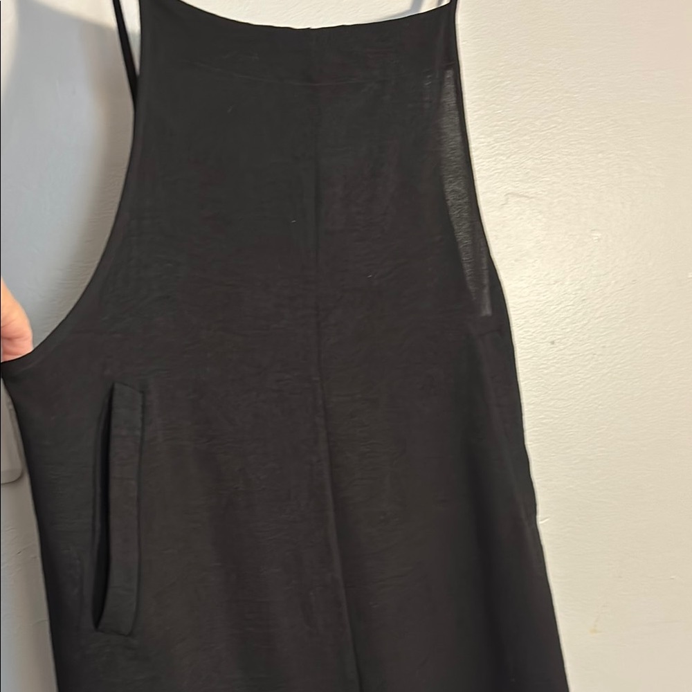 Jumpsuit Cool lightweight jumpsuit Black Sleeveless with pockets